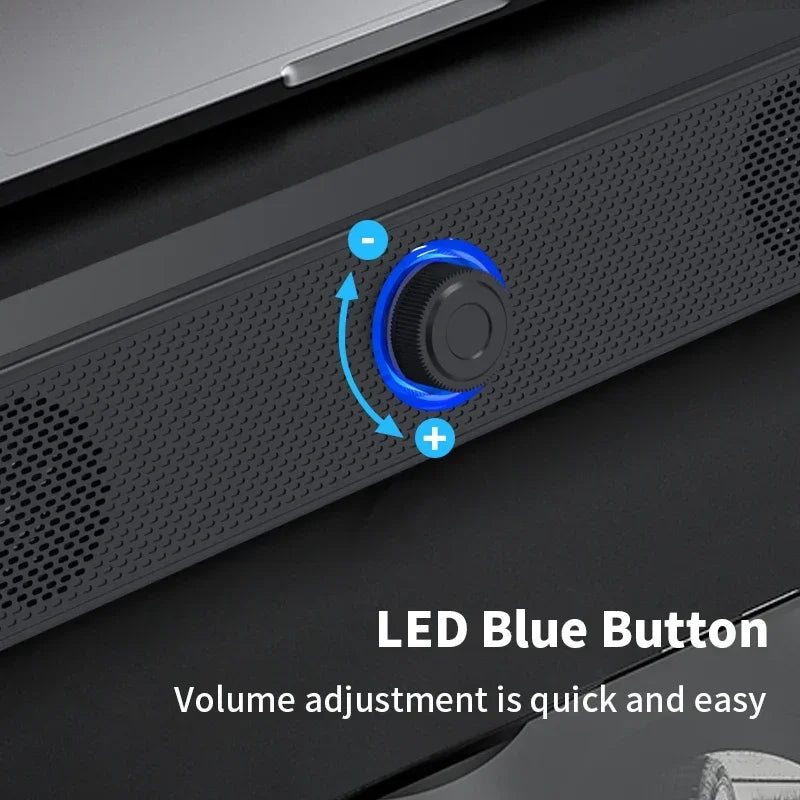 Barra de sonido para PC, Altavoz Bluetooth inalámbrico
