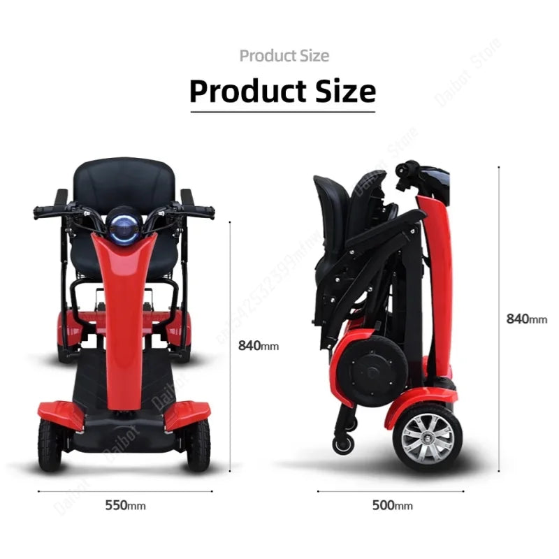Patinete de movilidad plegable automático
