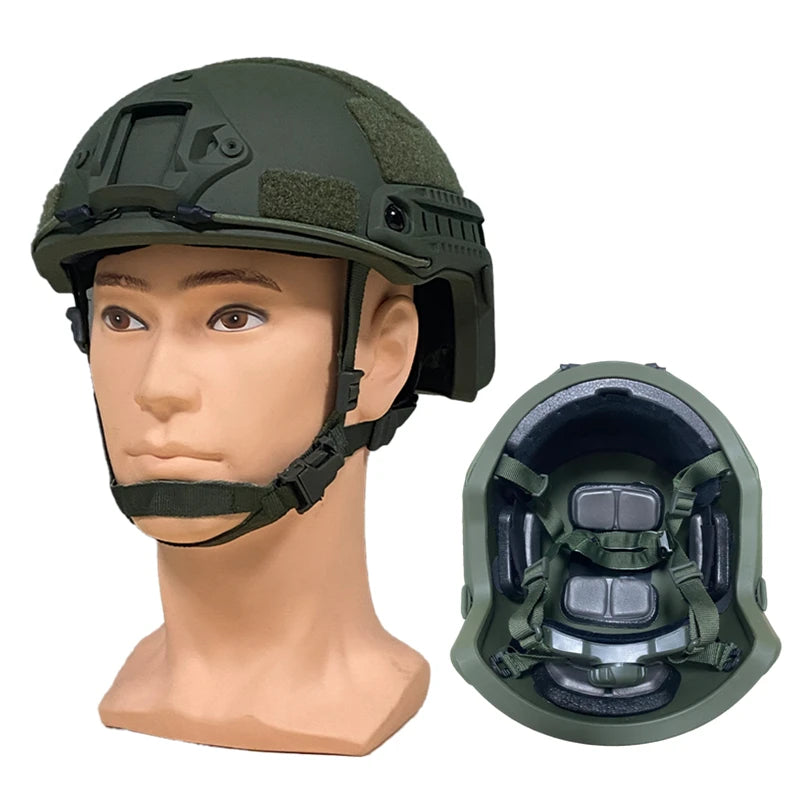 Casco Táctico Balístico ACH de Fibra de Aramida
