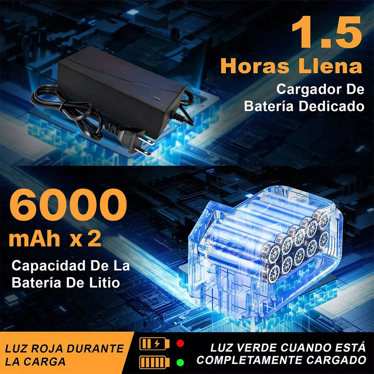 Taladro de impacto eléctrico de dos piezas