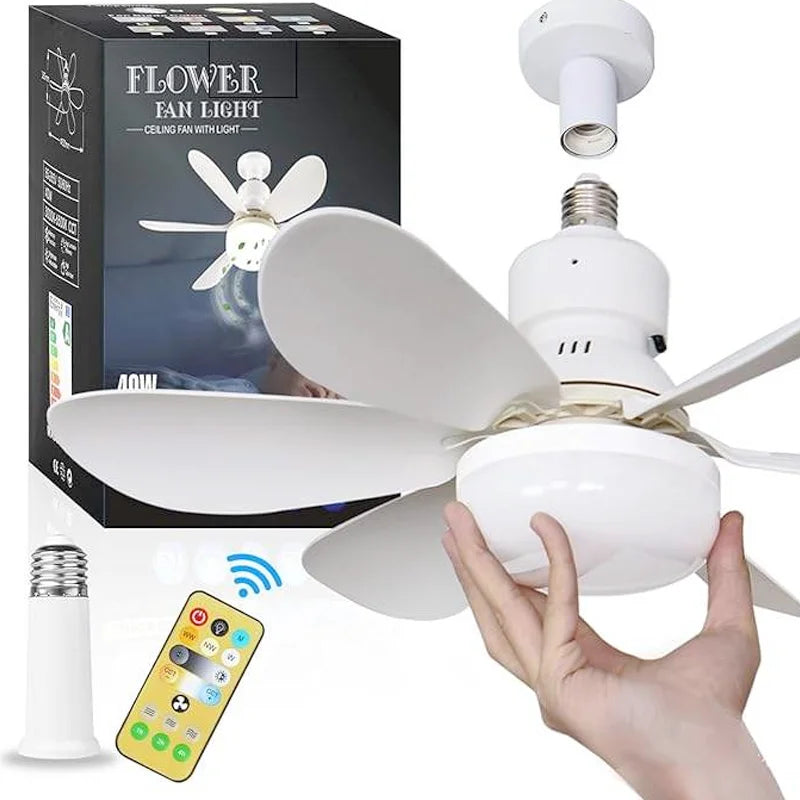 Ventilador - Lámpara Multifunción con Bombilla de 40W