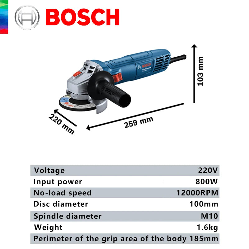 Original BOSCH GWS 800 amoladora angular