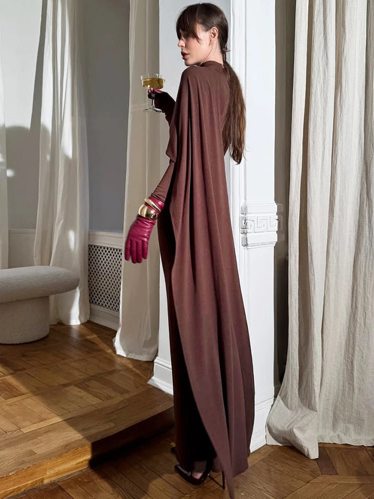 Vestido chal Irregular