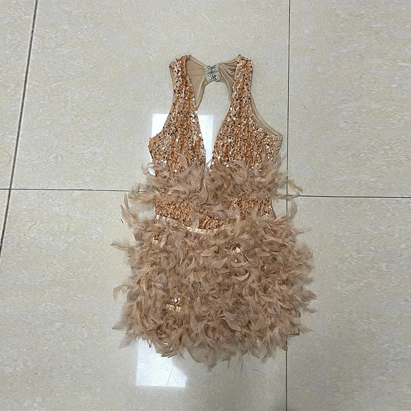 Vestido corto a la Cadera