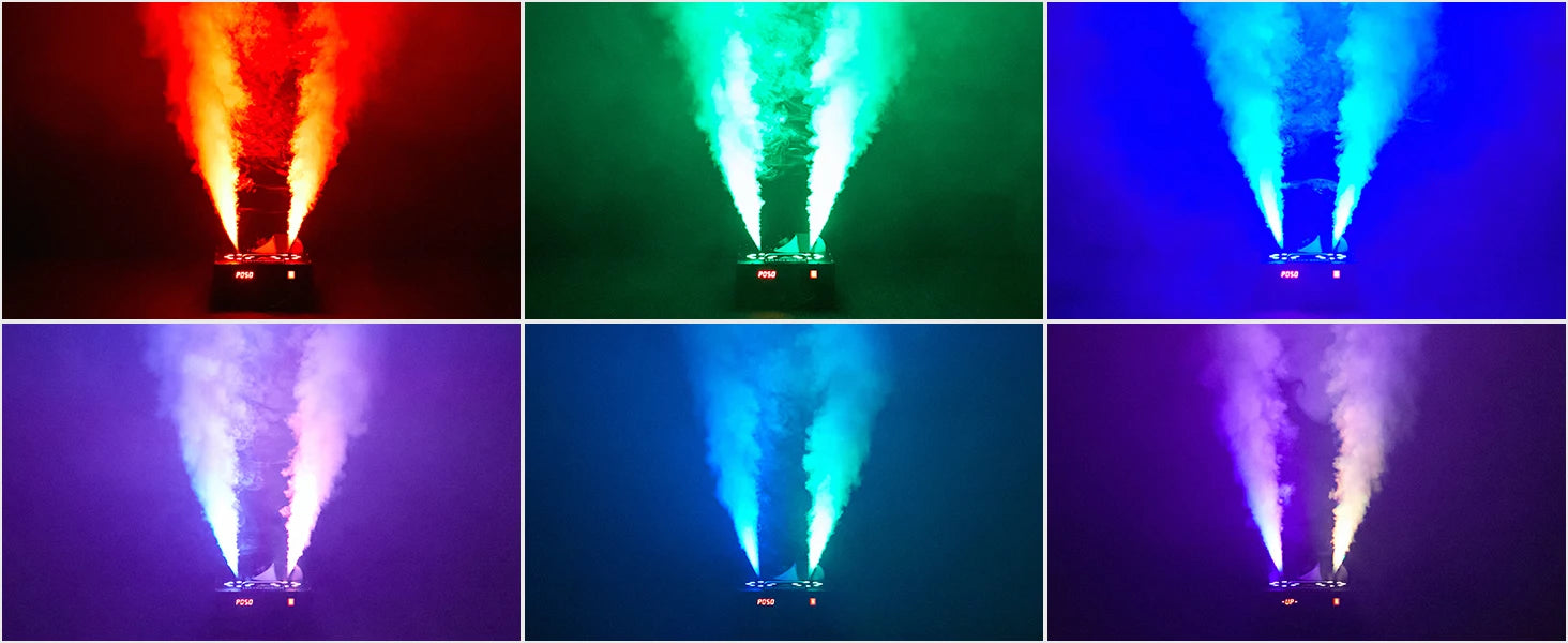 Somspot-máquina de humo ajustable de doble tubo, 2000W,