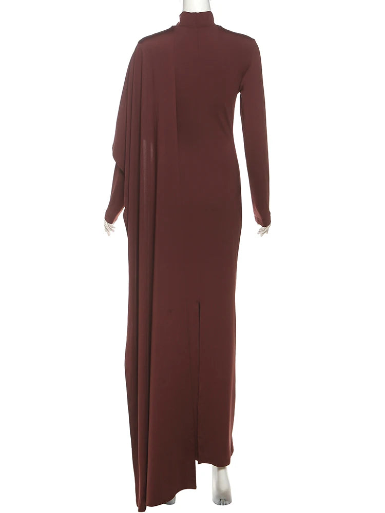 Vestido chal Irregular