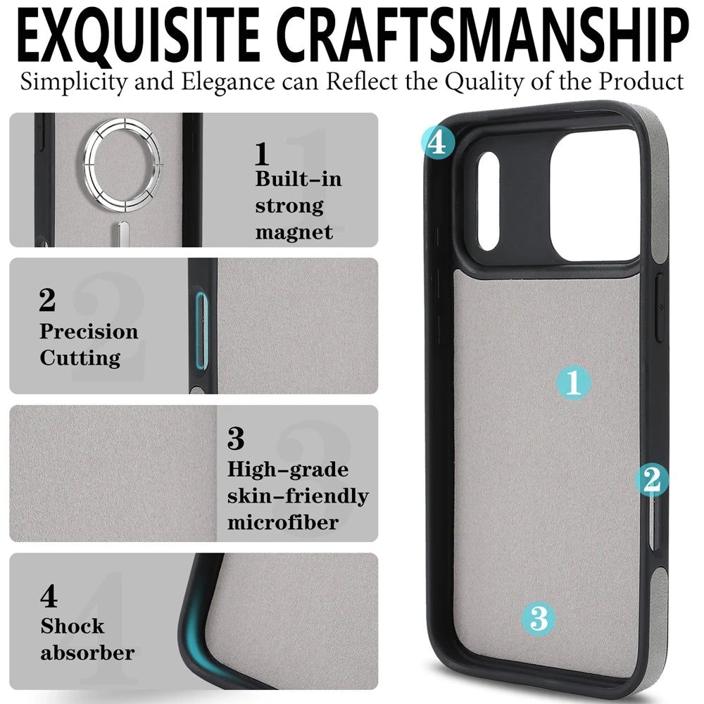 Funda magnética 2 en 1 para iPhone 17Air 17 Promax 16 Pro Max 15 Plus 14 13 12 16