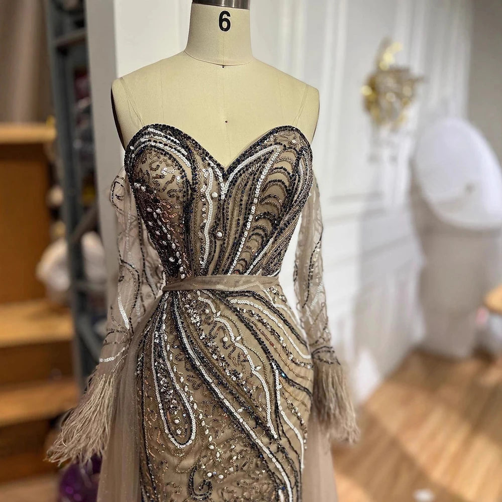 Vestido árabe de lujo sirena