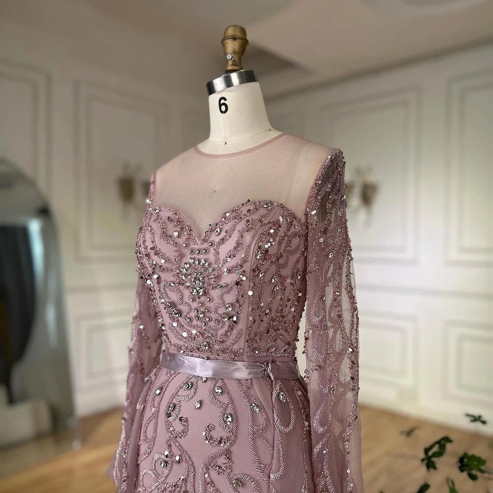 Vestido de noche de sirena árabe