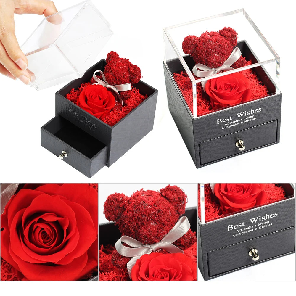 Flor de oso de musgo Real de peluche