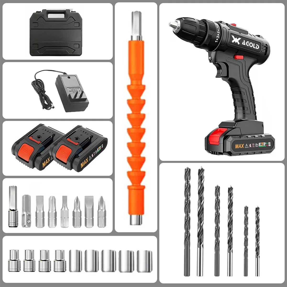Kit Taladro Inalámbrico Desatornillardor