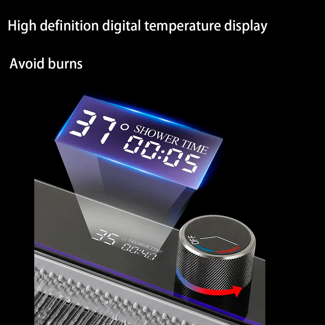 Grifo de fregadero de cocina, pantalla Digital integrada grande