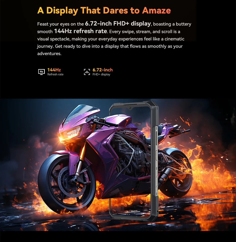 Smartphone resistente 5G, Dimensidad 8200,