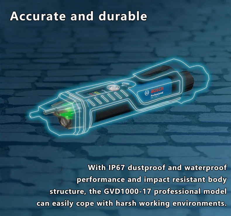 BOSCH GVD 1000-17 probador de voltaje profesional sin contacto