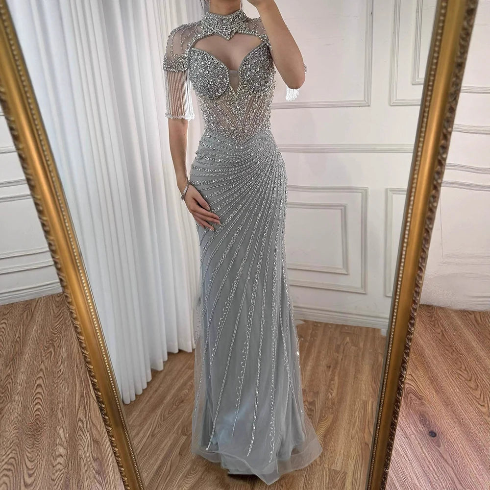 vestido de noche de sirena