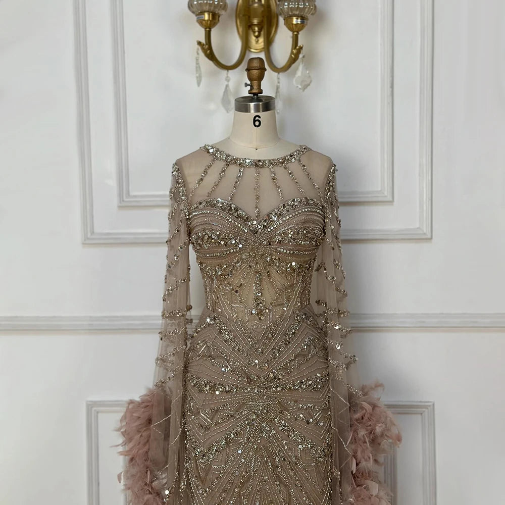 Vestido de noche de sirena