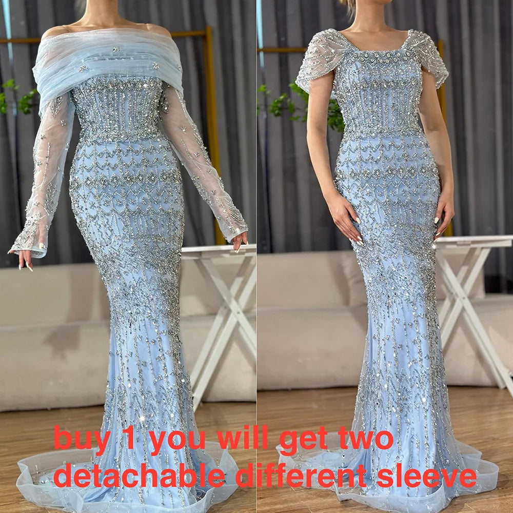 Vestido árabe blanco sirena