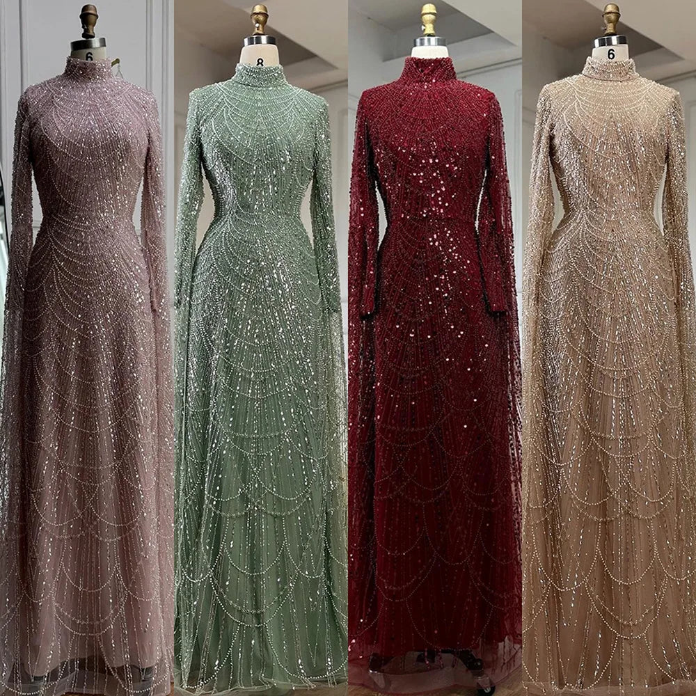 vestidos de noche vestido con cuentas para fiesta de mujer LA72591