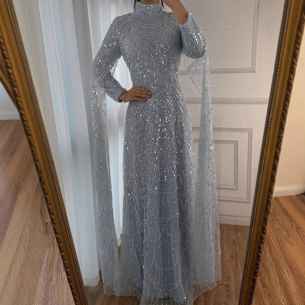 vestidos de noche vestido con cuentas para fiesta de mujer LA72591