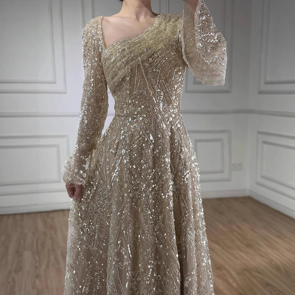 Vestido Dubai turquesa con cuentas