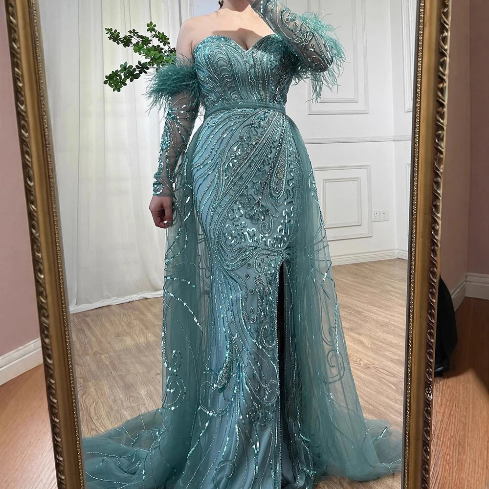 Vestido árabe de lujo sirena