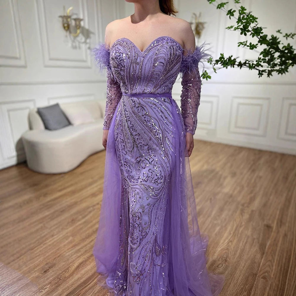 Vestido árabe de lujo sirena