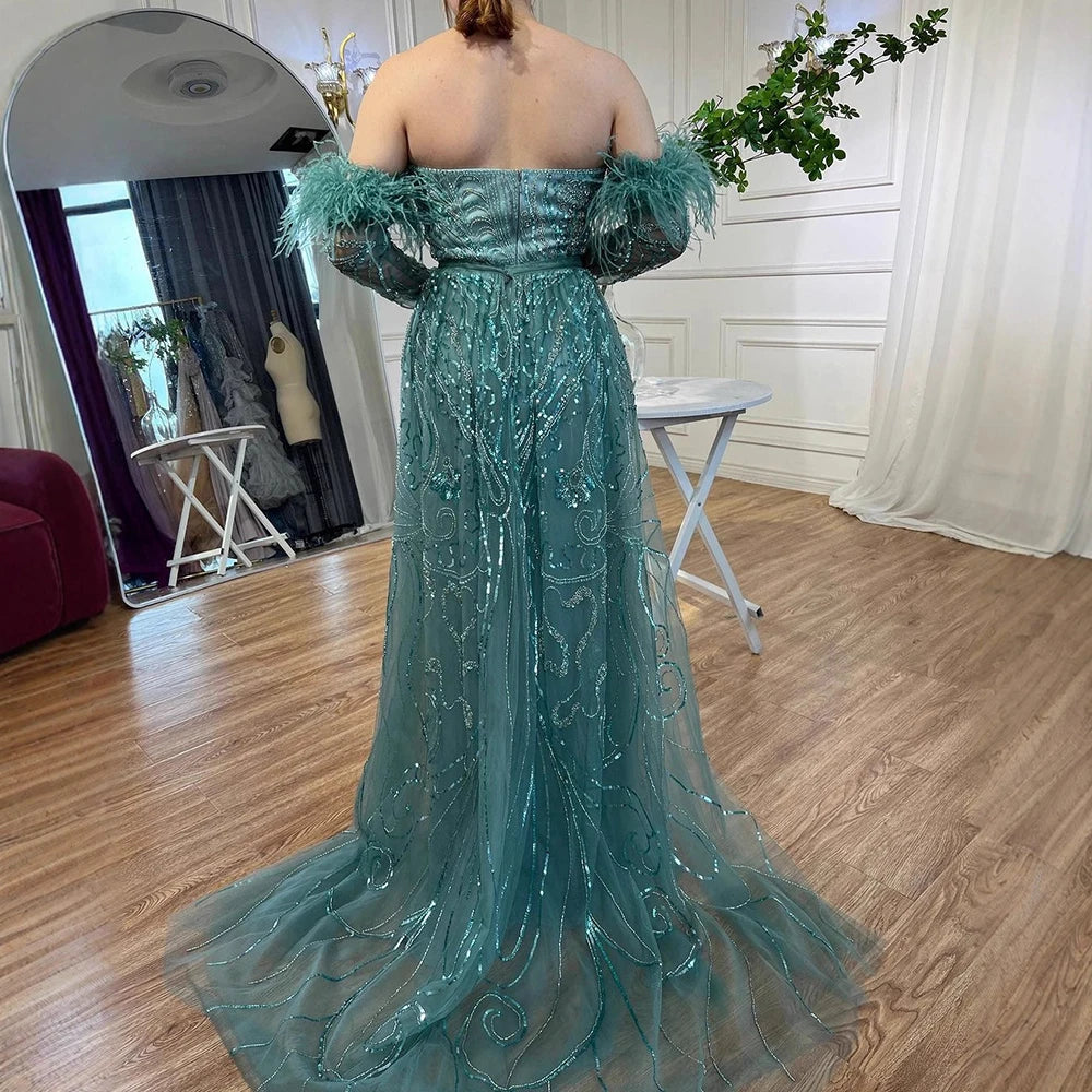 Vestido árabe de lujo sirena