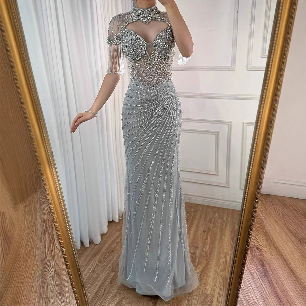 vestido de noche de sirena
