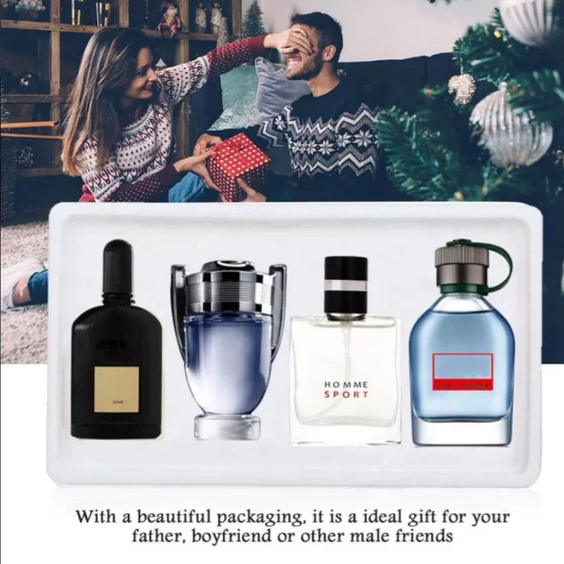 Set de 4 Fragancias Perfume para Hombre / Caballero de Larga Duración