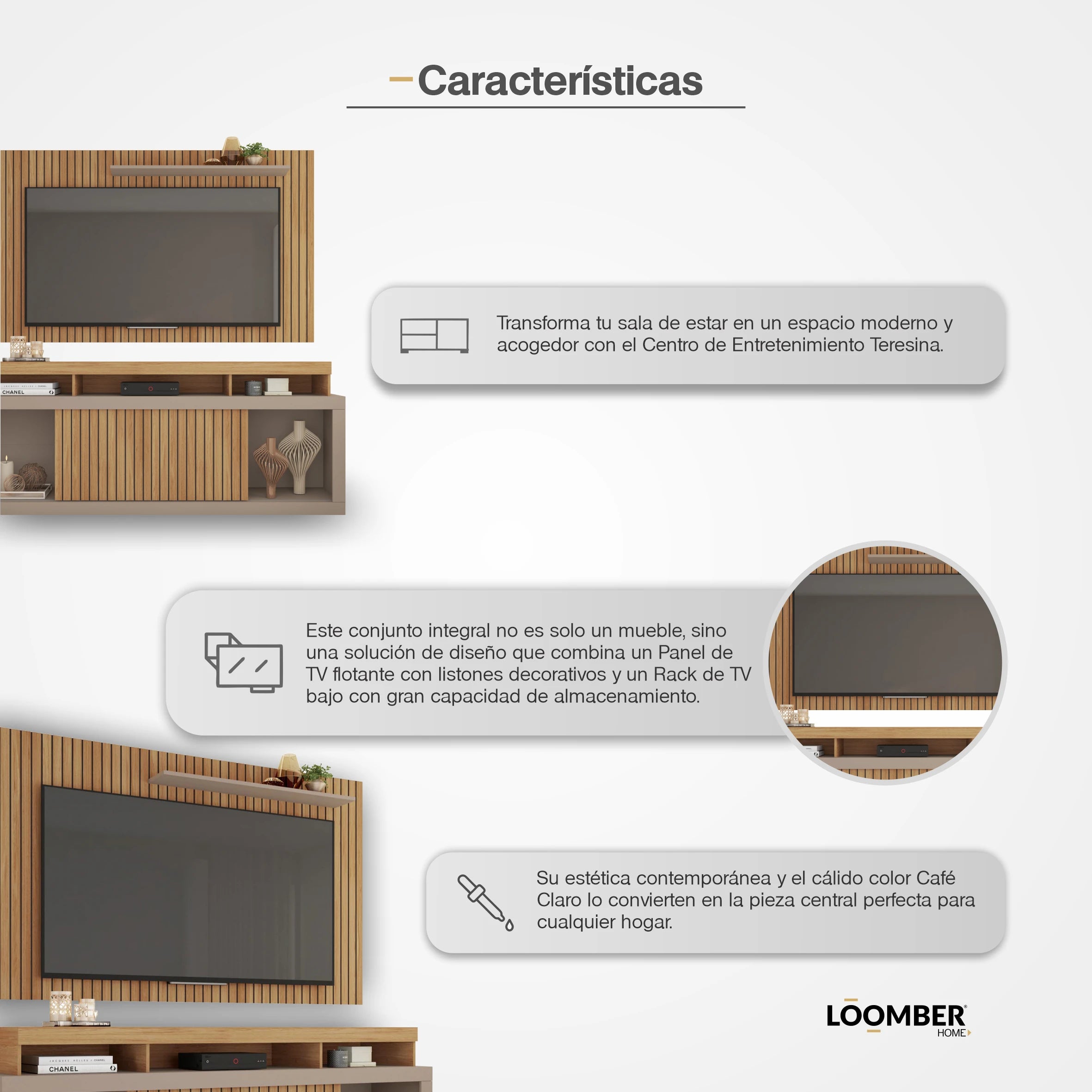 Set para TV Teresina Café Claro Loomber