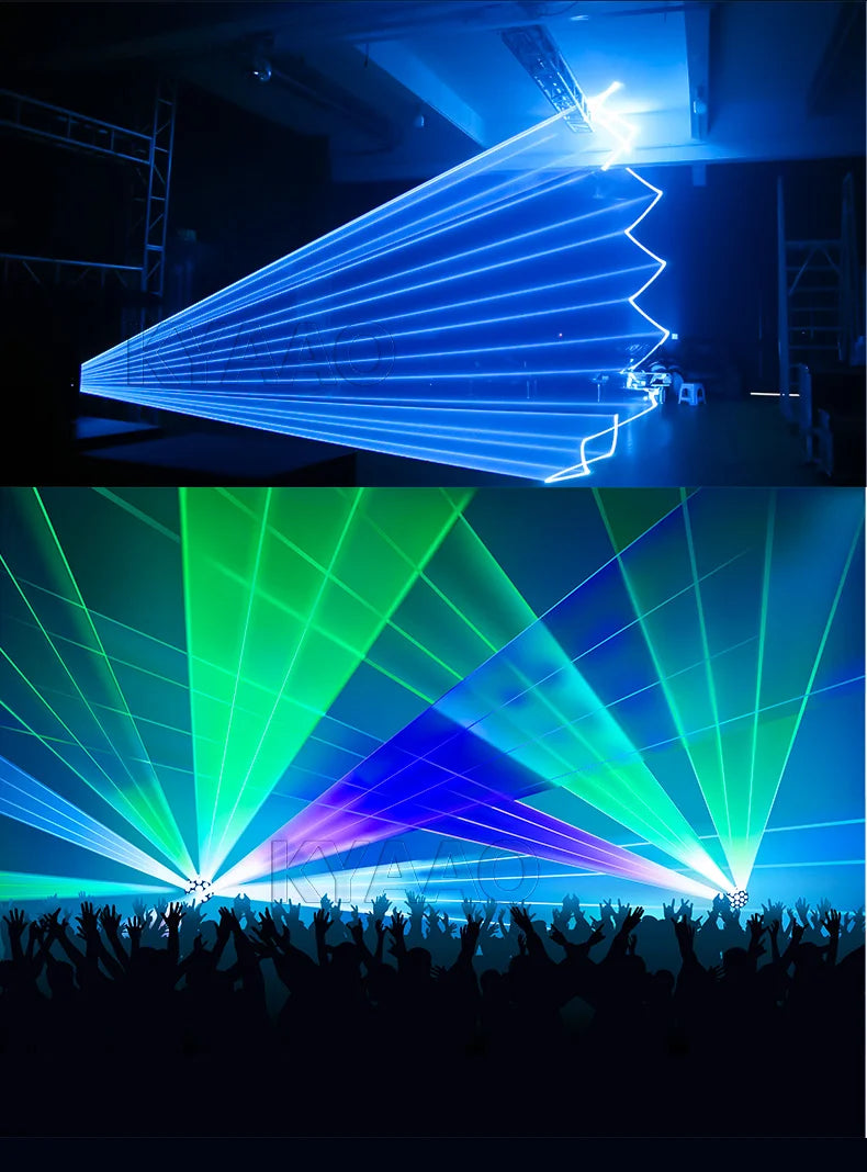 Proyector de iluminación de escenario de discoteca láser de 5W con Control