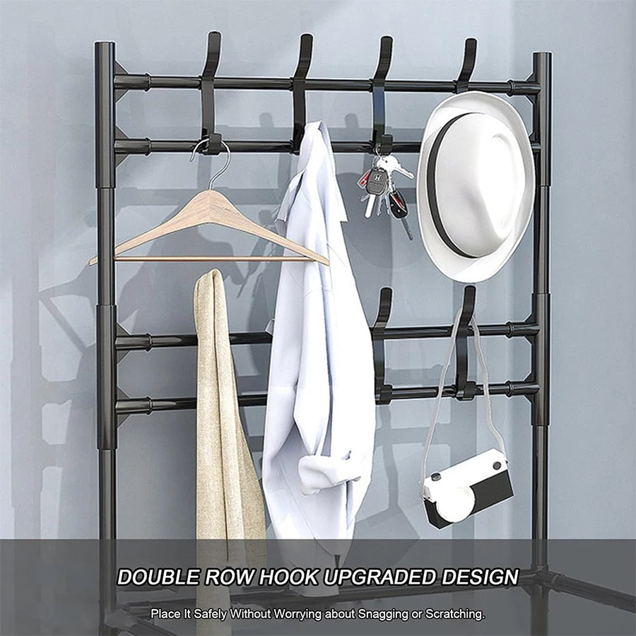 Estante de zapatos portátil de 4 capas