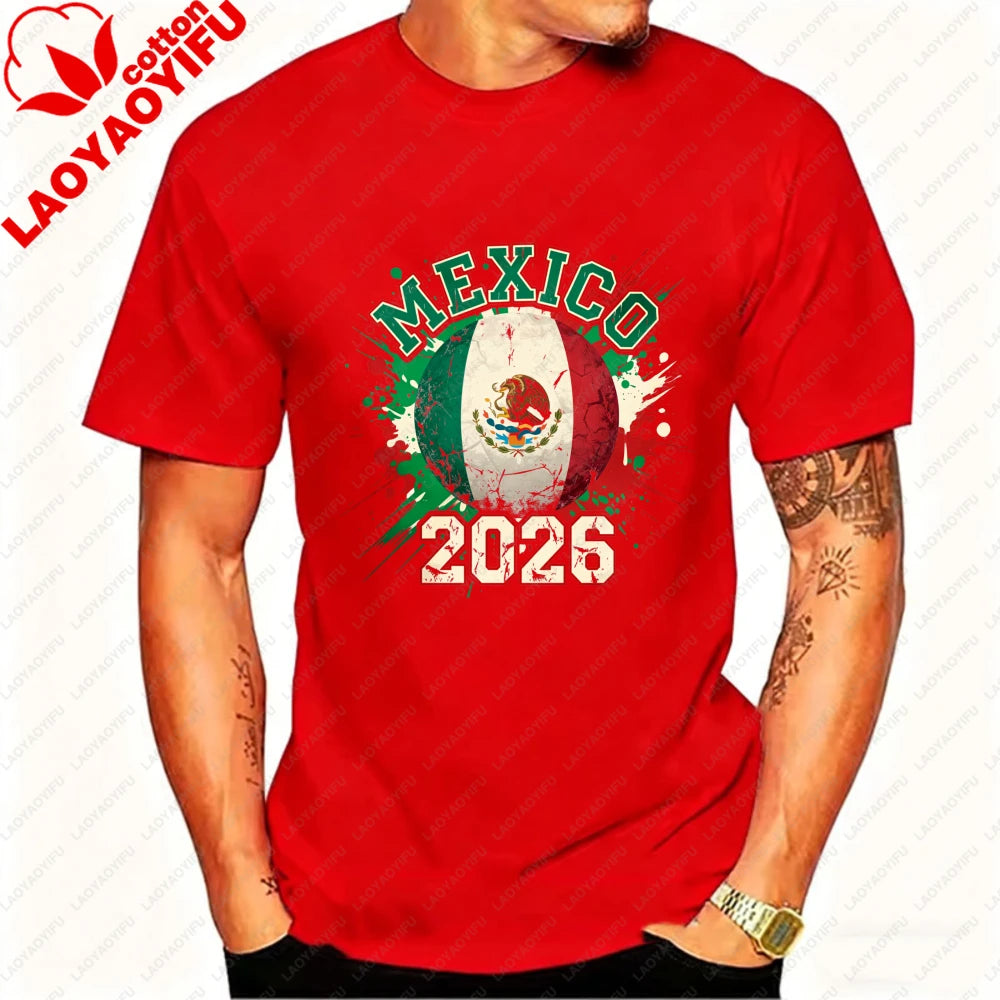 Camiseta con Bandera de México 2026