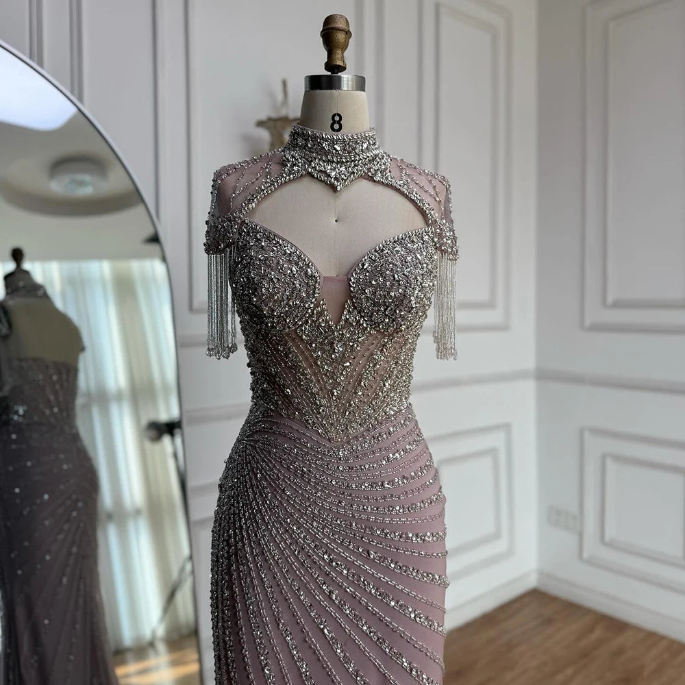 vestido de noche de sirena