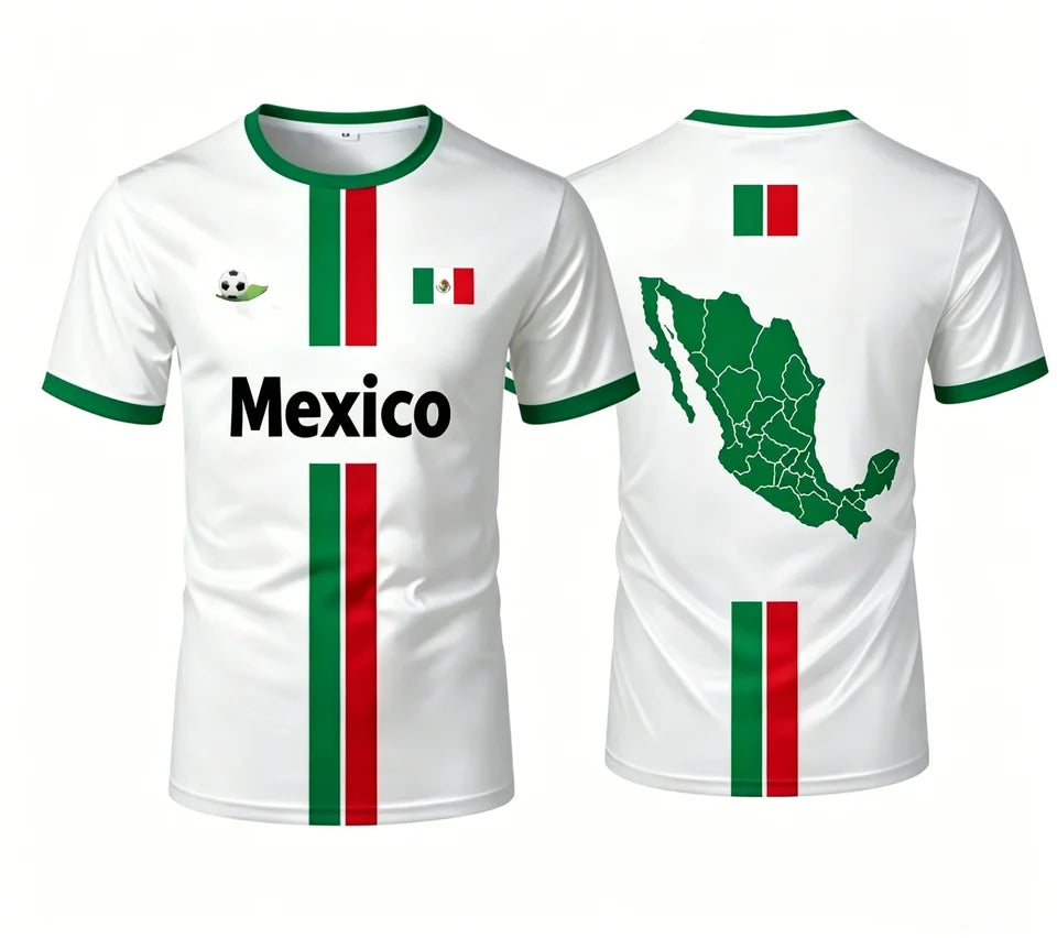 Camisetas de Fútbol de México 2026 de la Bandera de México