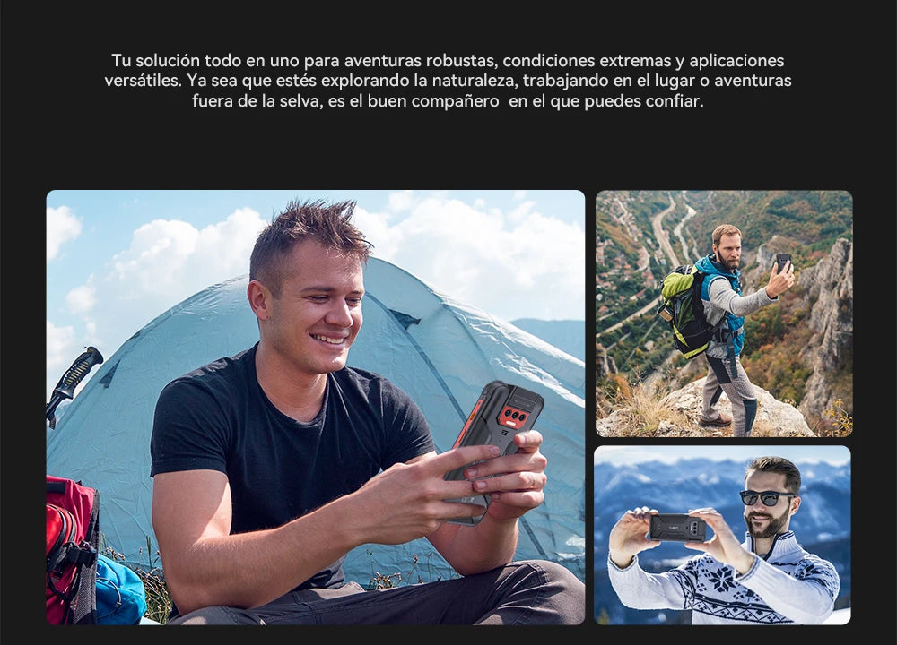 Smartphone resistente al agua IP68 Android 13, , 12 GB de RAM (6 + 6 GB), 256 GB