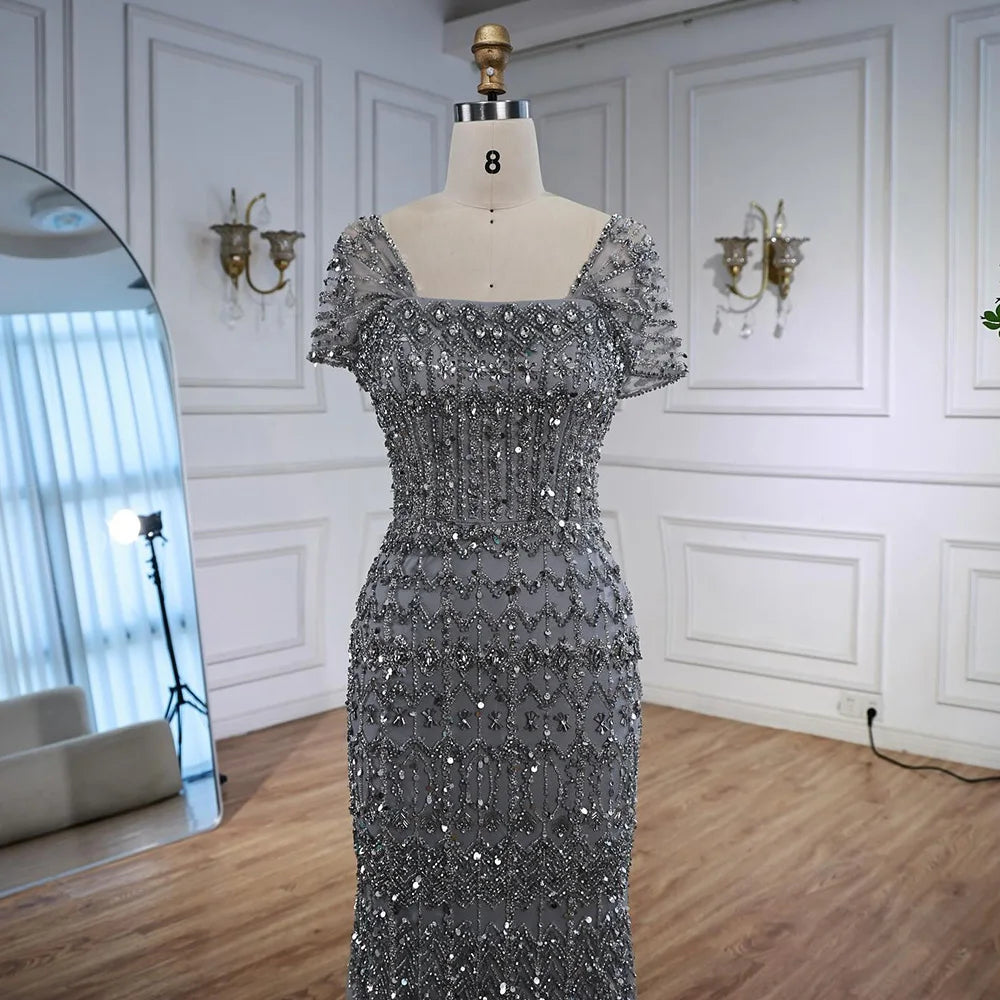 Vestido árabe blanco sirena