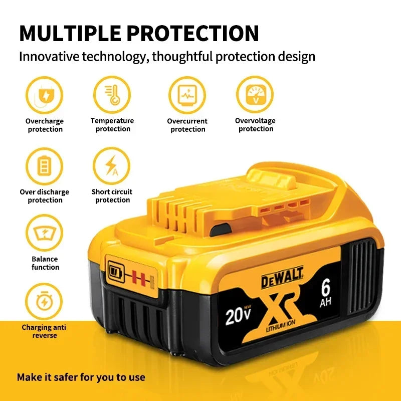 Batería Dewalt 20V 100% Original, Batería Recargable de Iones de Litio