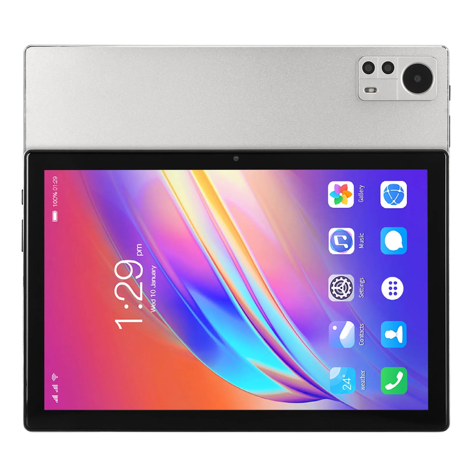 Tableta 2 en 1 de 10,1 pulgadas para Android 12, con teclado, CPU de 8 núcleos, 8GB, 256GB, 5G,