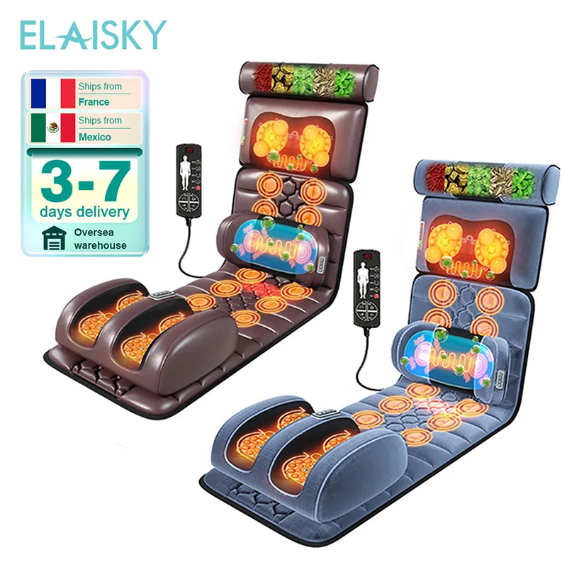 Cojín eléctrico de masaje de cuerpo completo