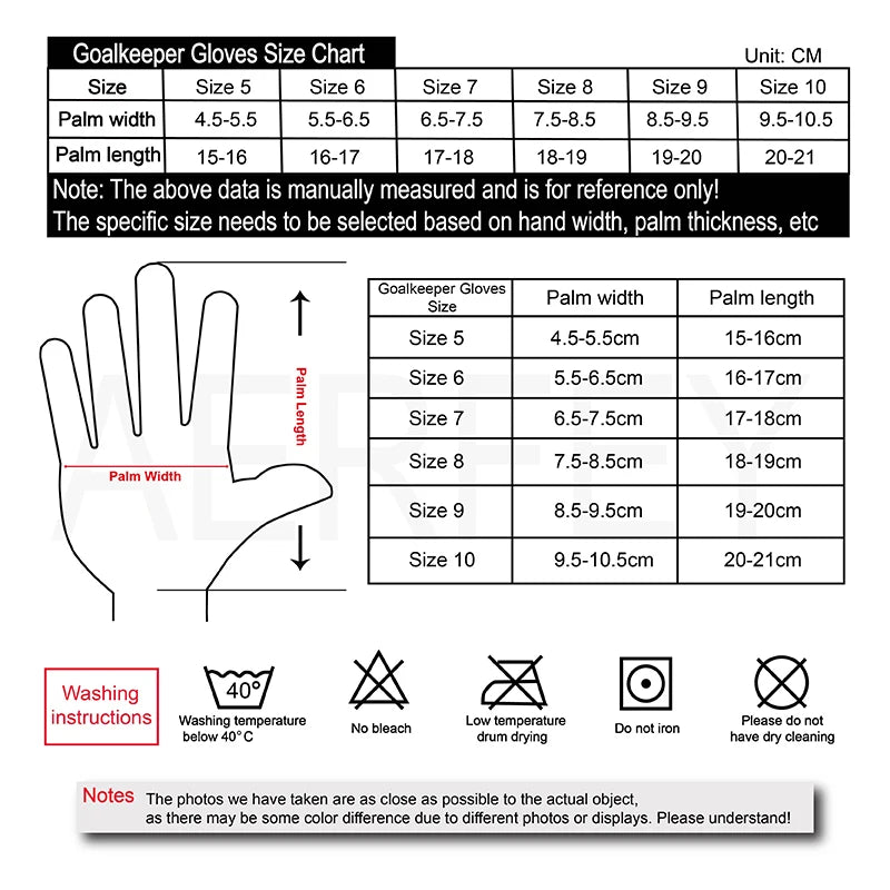 Guantes de portero de fútbol de protección profesiona