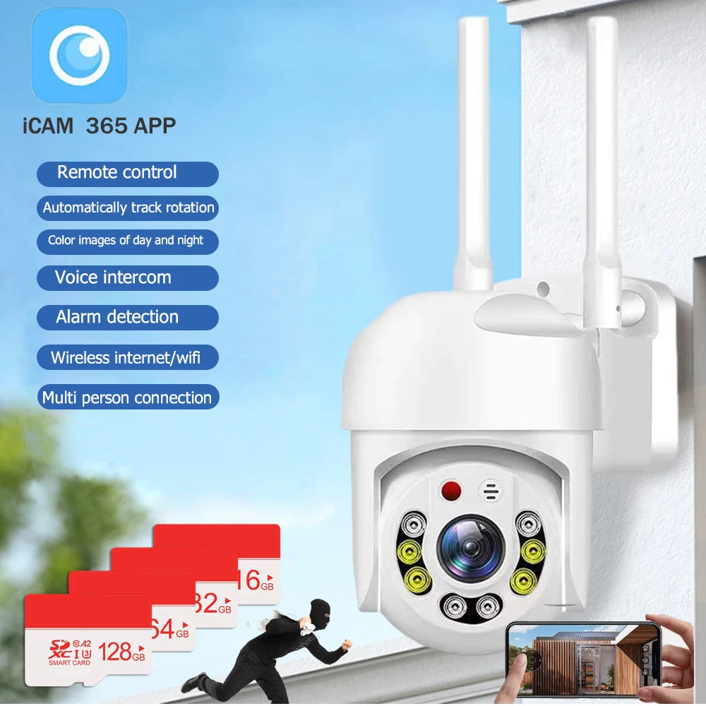 Cámara de Seguridad InstaVision WiFi 2.4G - Visión Nocturna y Audio Bidireccional