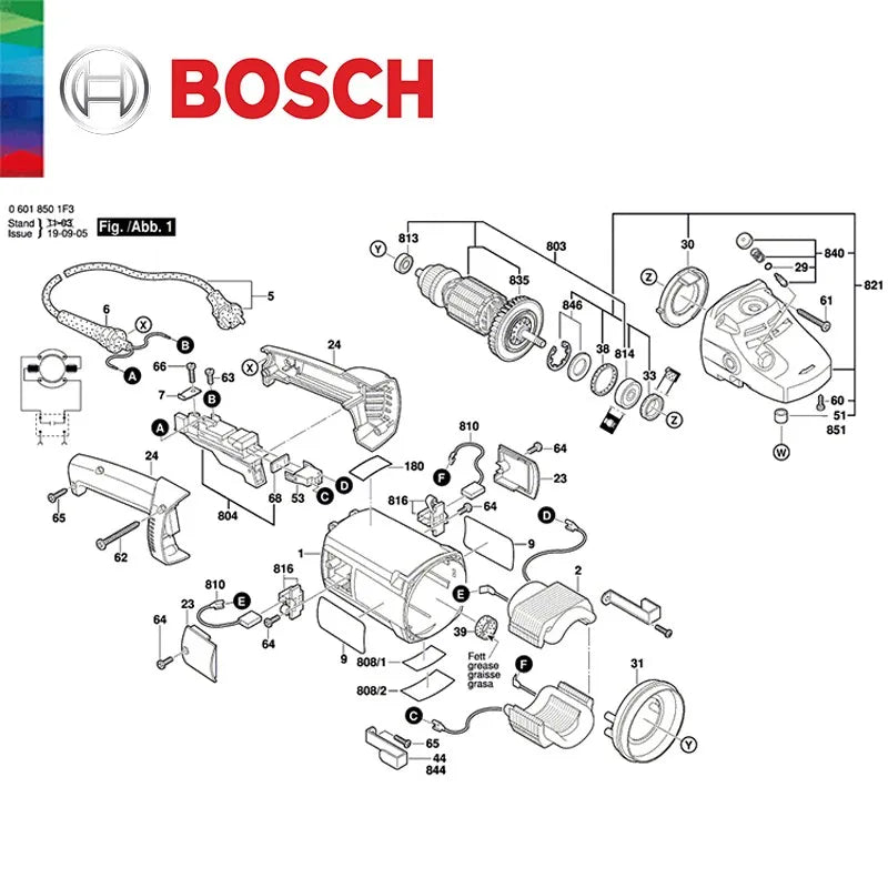 Repuesto para amoladora bosch