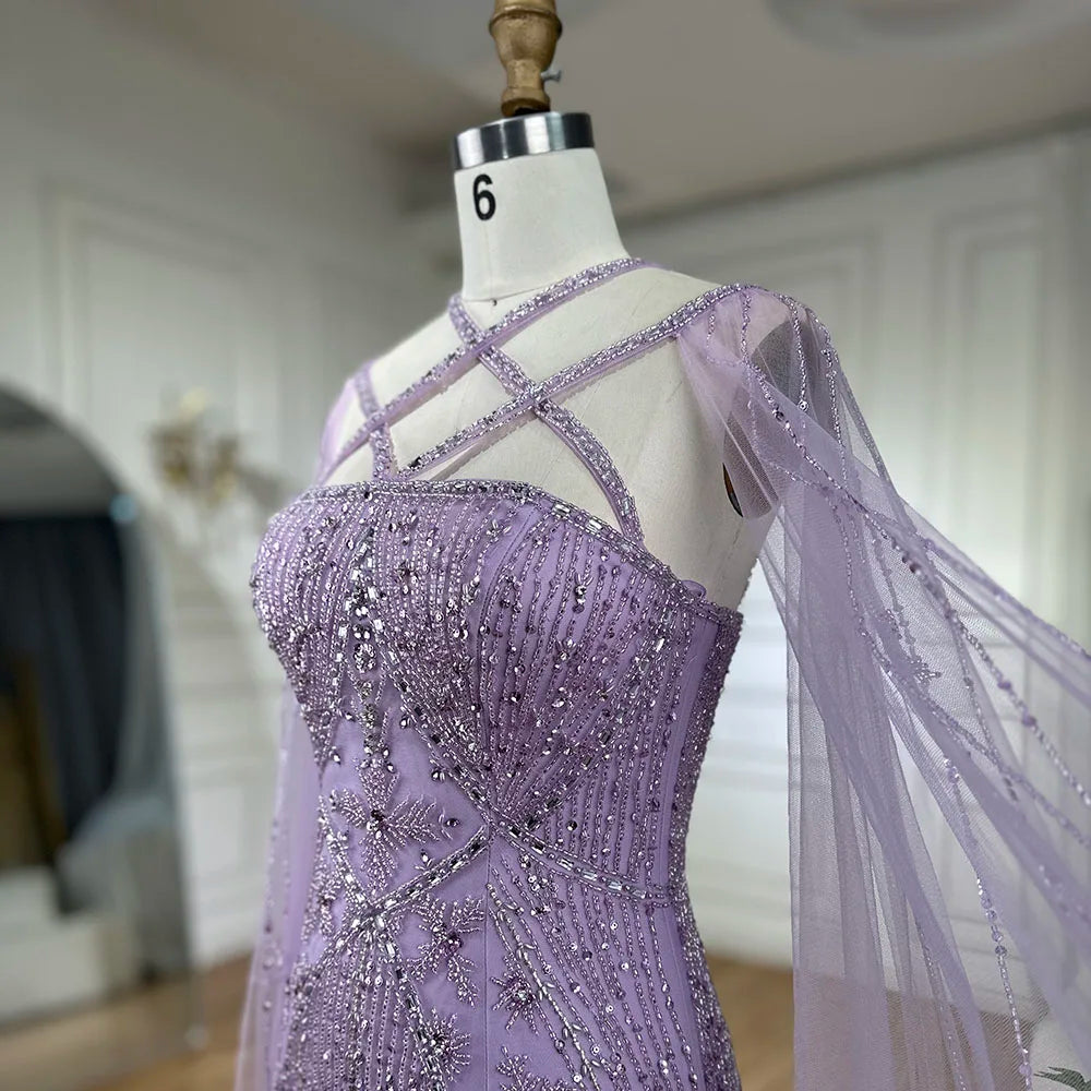 Vestidos de Noche con cuentas de sirena,