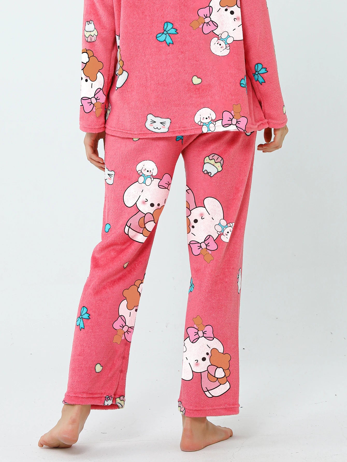 Conjunto de Pijama de Felpa