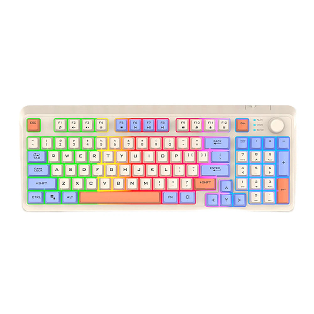 Teclado mecánico de 94 teclas con ratón, teco para PC,