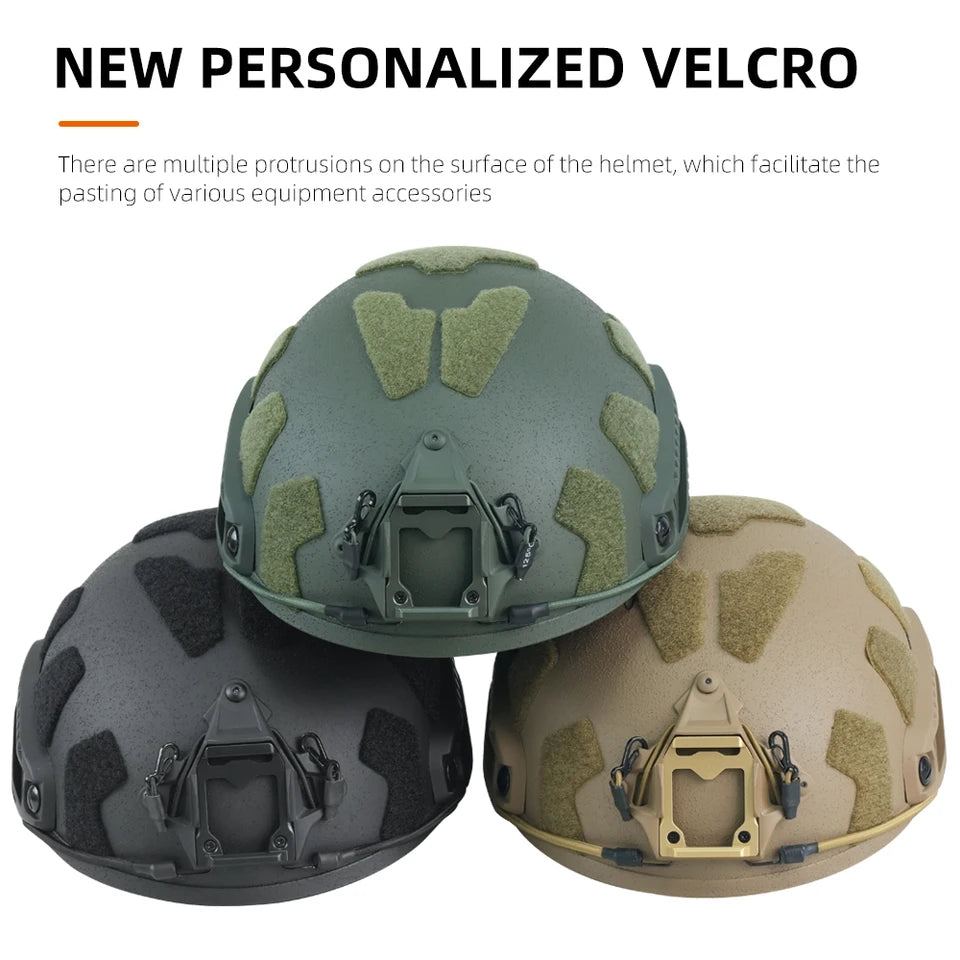 BOOIU-casco táctico FRP con Velcro