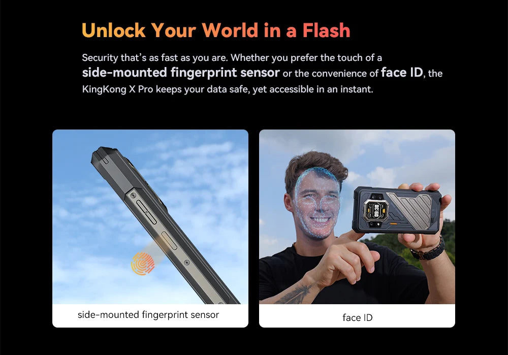 Smartphone resistente 5G, Dimensidad 8200,