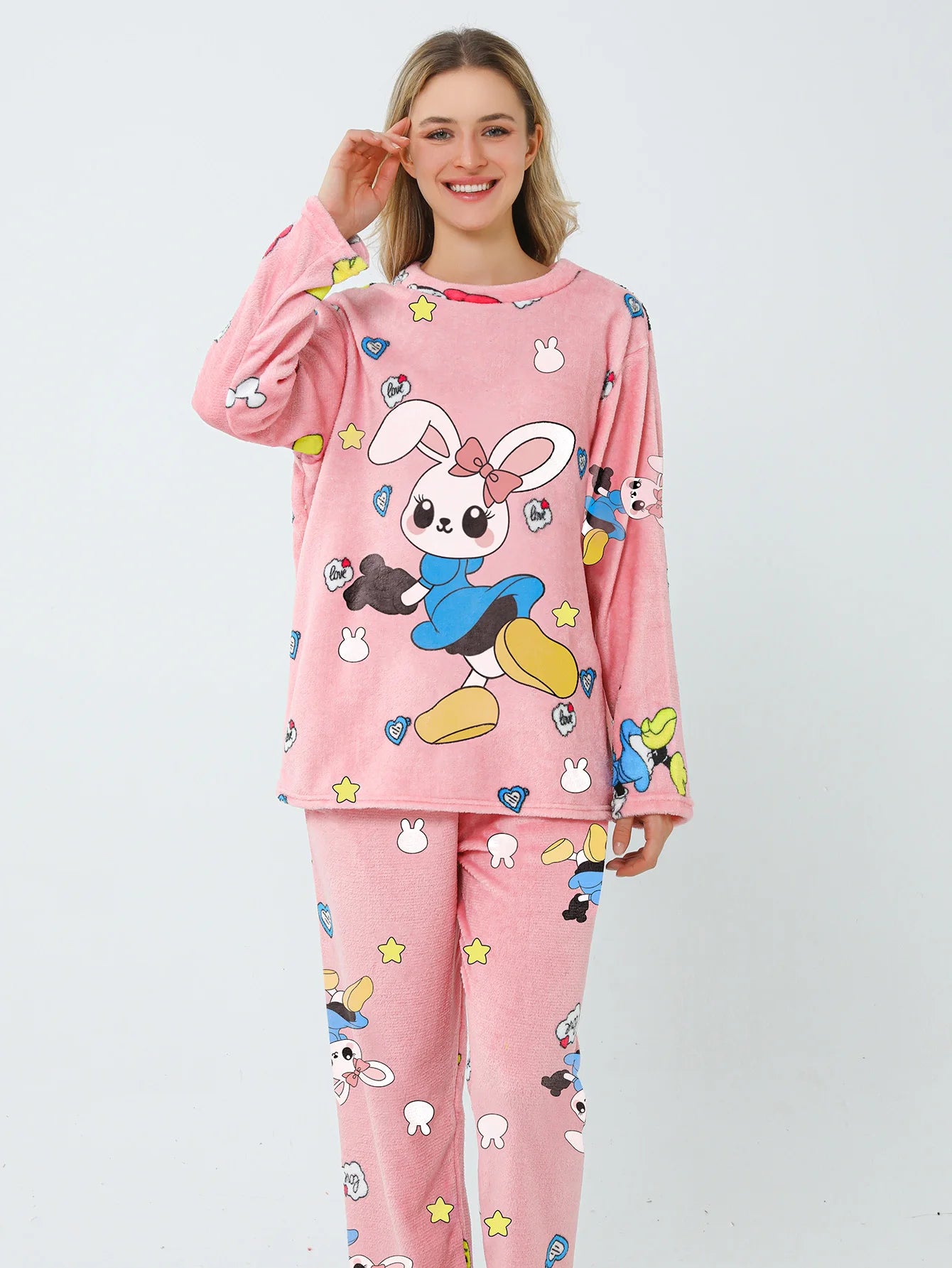 Conjunto de Pijama de Felpa