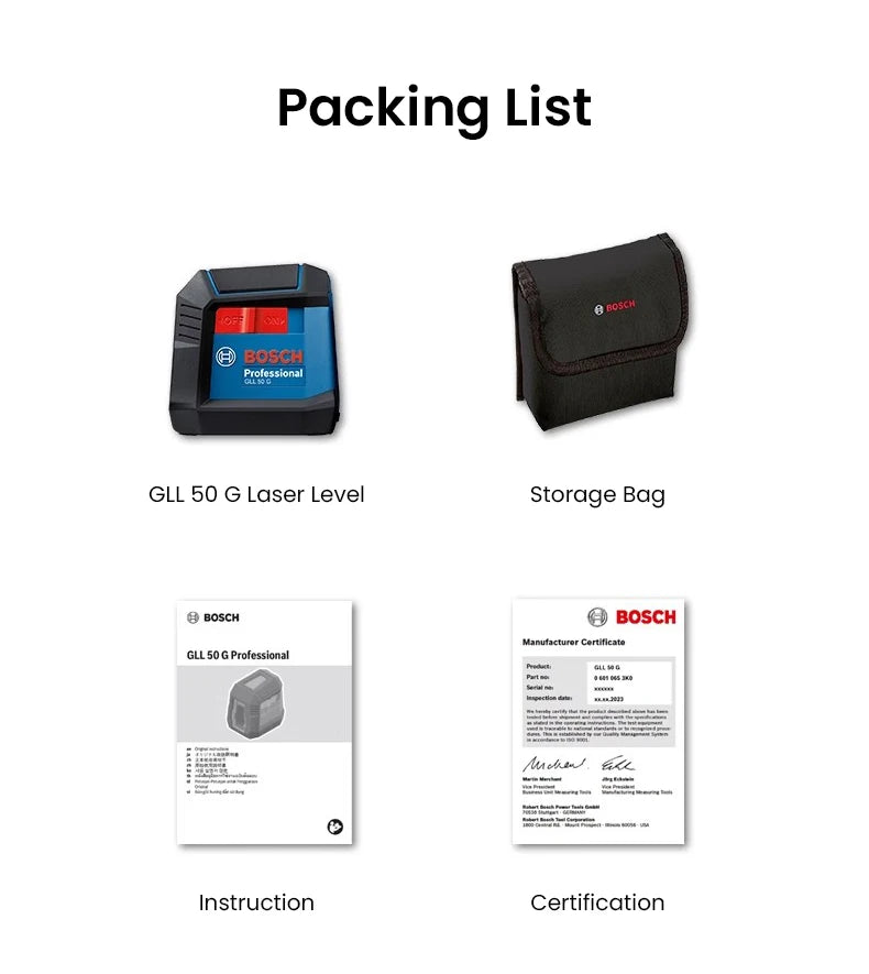 Bosch GLL 50 G nivel láser profesional